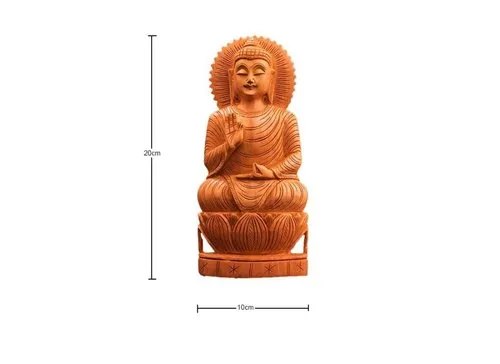 Wooden Lord Buddha Statue