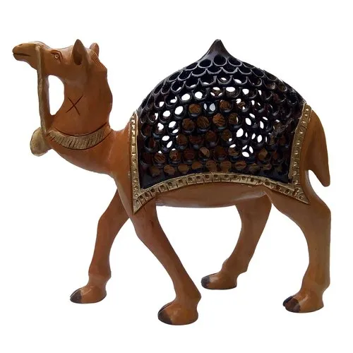 Antique Wooden Camel