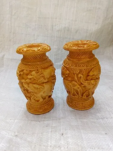 Wooden Flower Vase